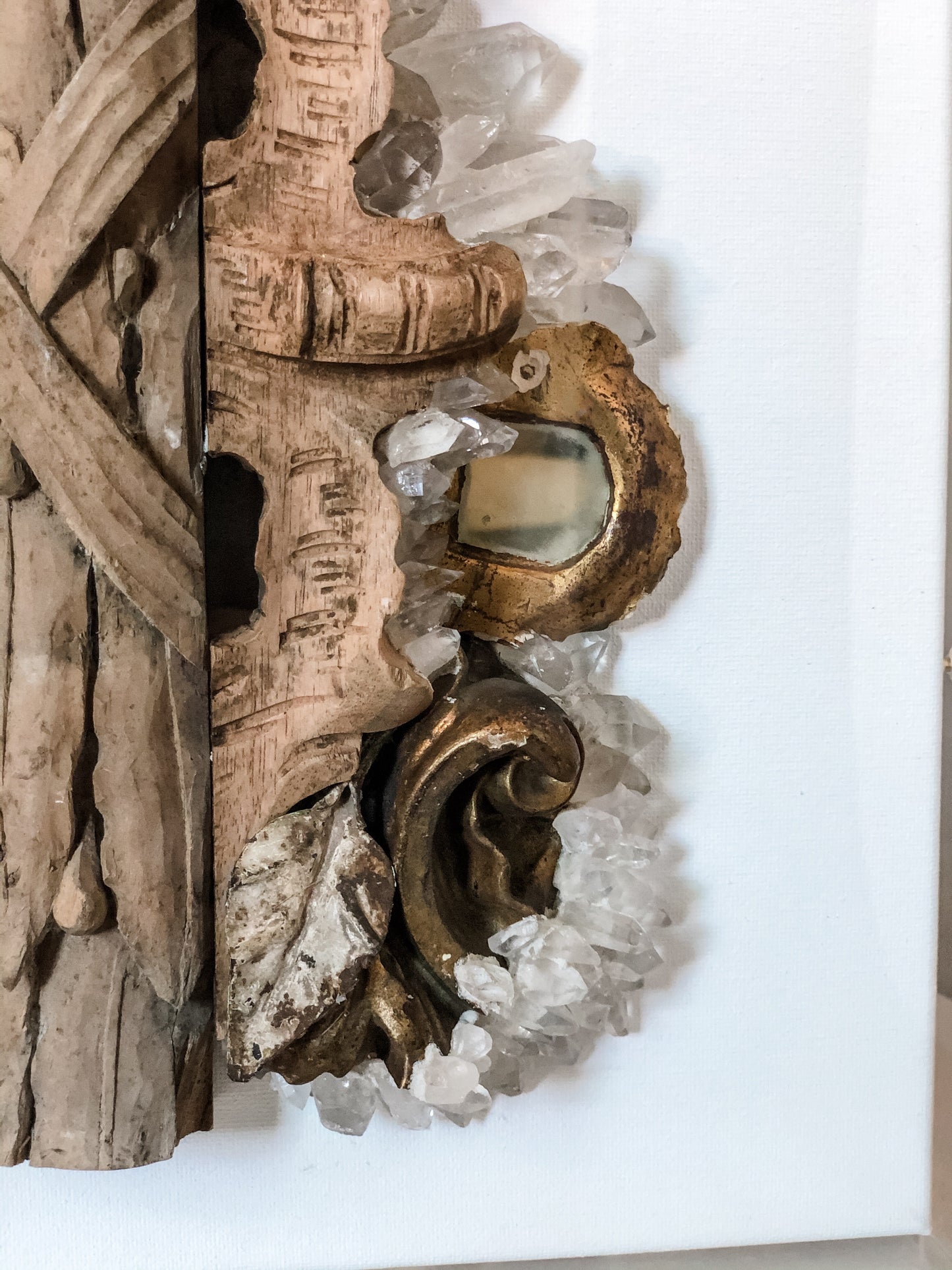 Cluster of Antique Fragments with Quartz