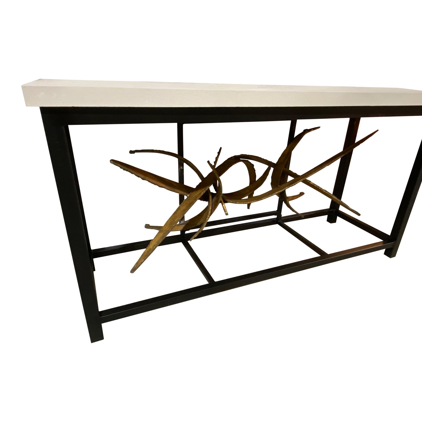 Custom Brutalist Console Table