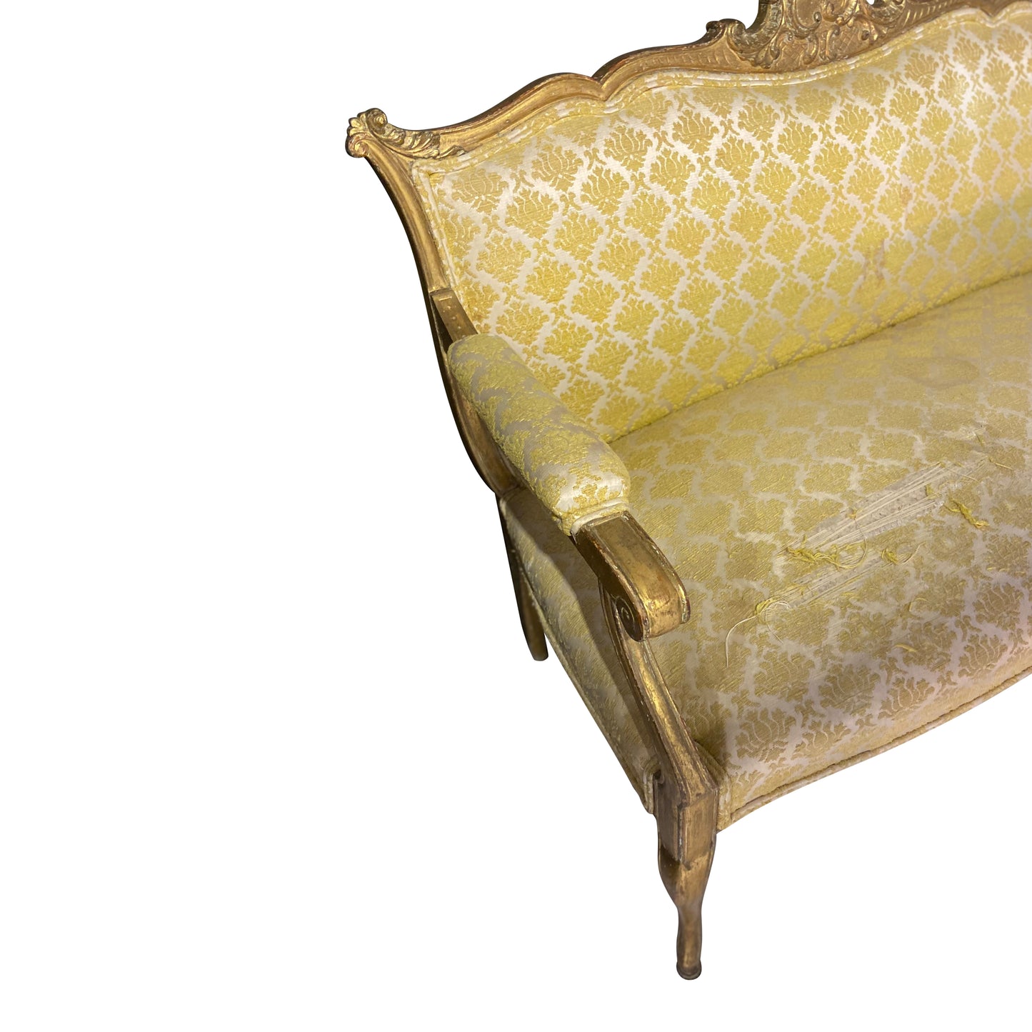 Antique Gold Settee