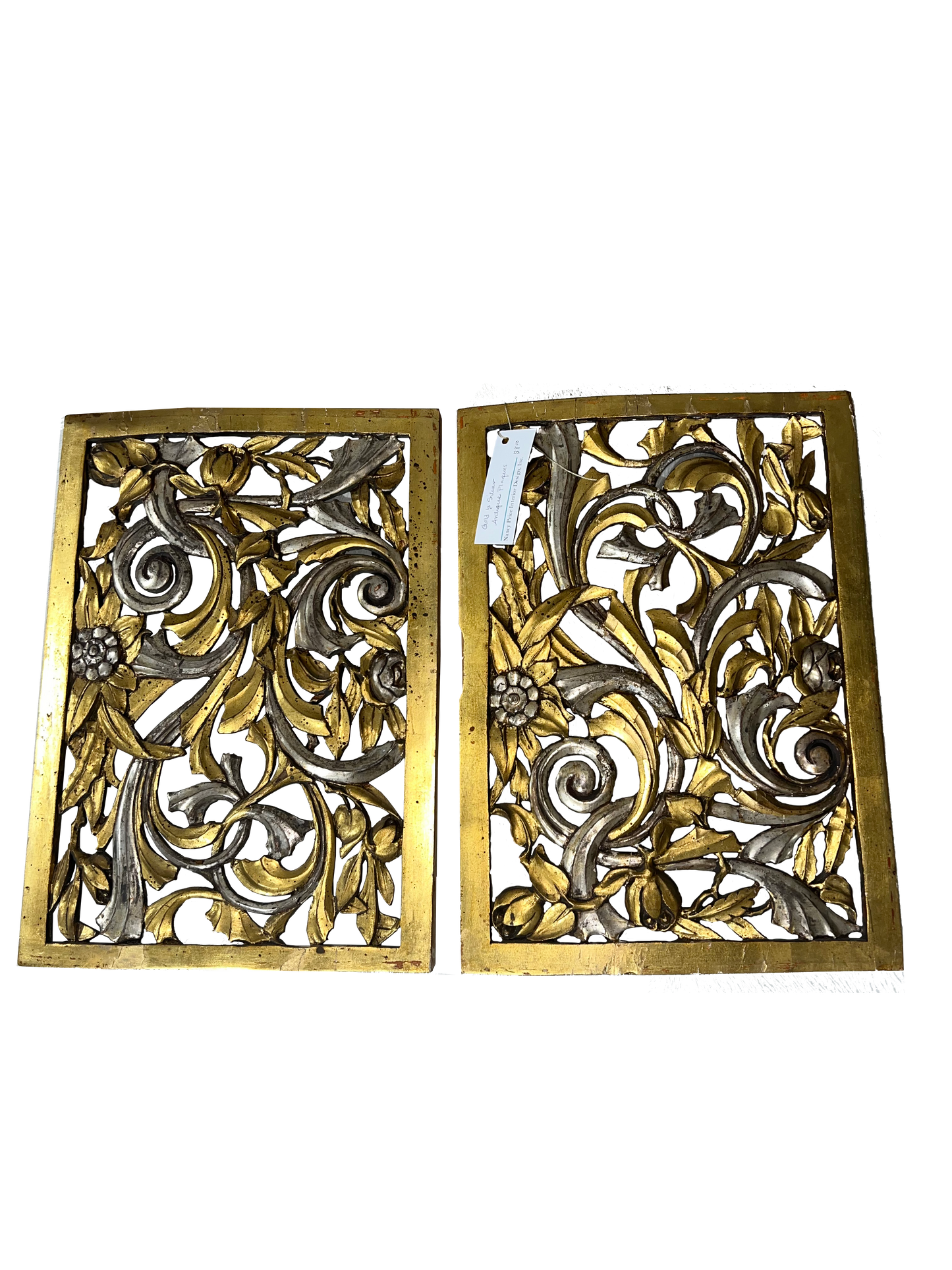 Antique Italian Silver and Gold Plaques