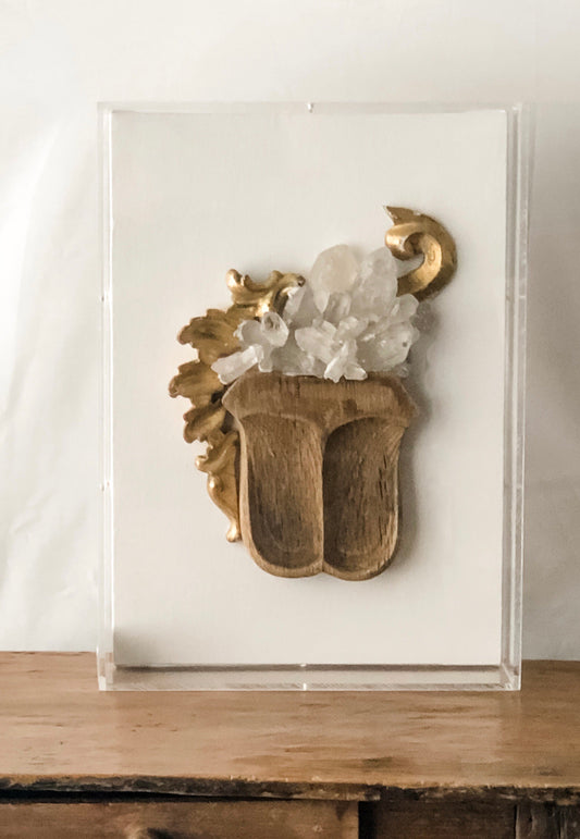 Cluster of Antique Fragments with Quartz