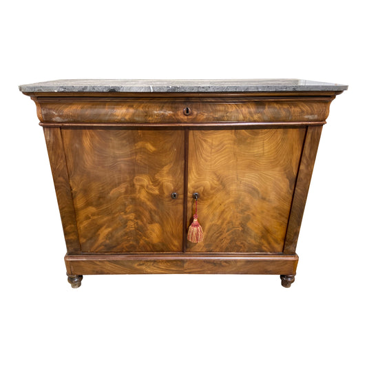 Louis Philippe Belgian Marble Top Buffet
