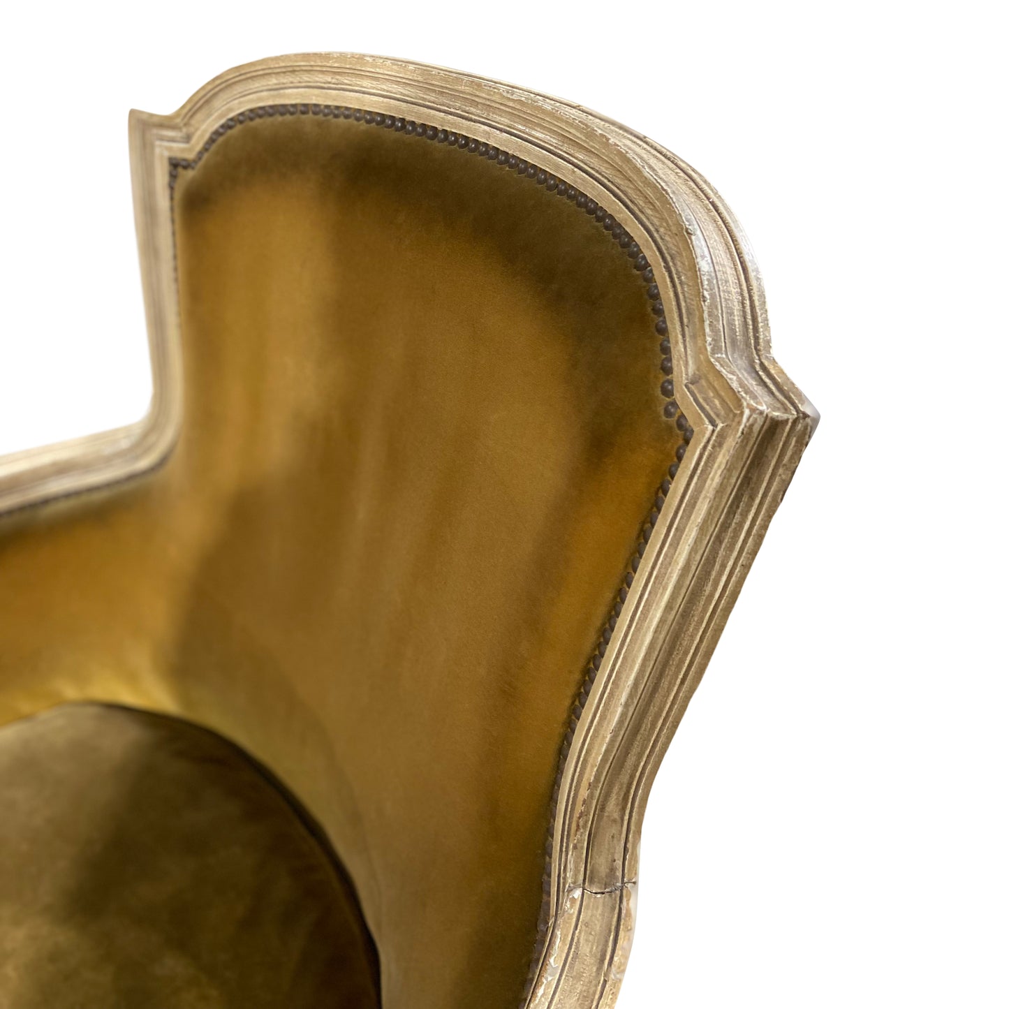 Gold Louis XVI Bergere Chairs