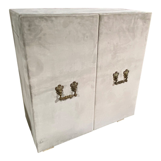 Custom Velvet Cabinet
