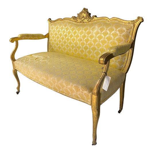 Antique Gold Settee