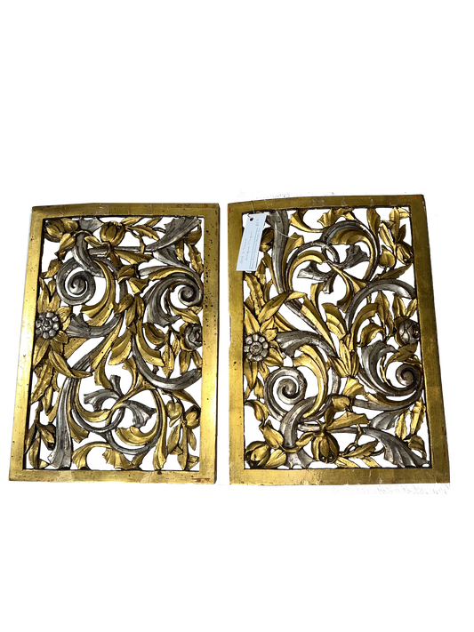 Antique Italian Silver and Gold Plaques