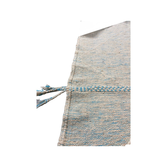 Blue and White Moroccan Rug