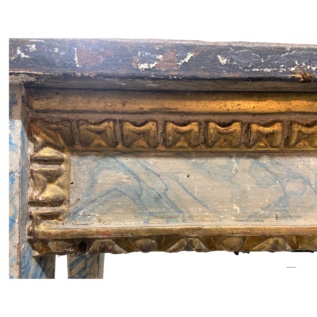 Hand Painted Antique Console Table