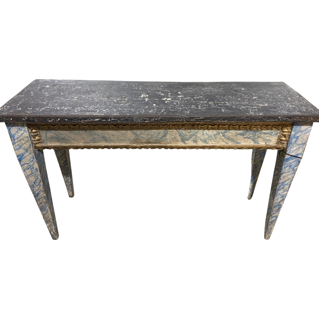 Hand Painted Antique Console Table
